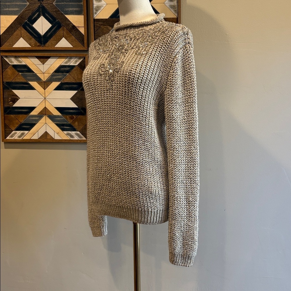 Ralph Lauren Collection Embellished Silk Rollneck Sweater size Small - Picture 5 of 16